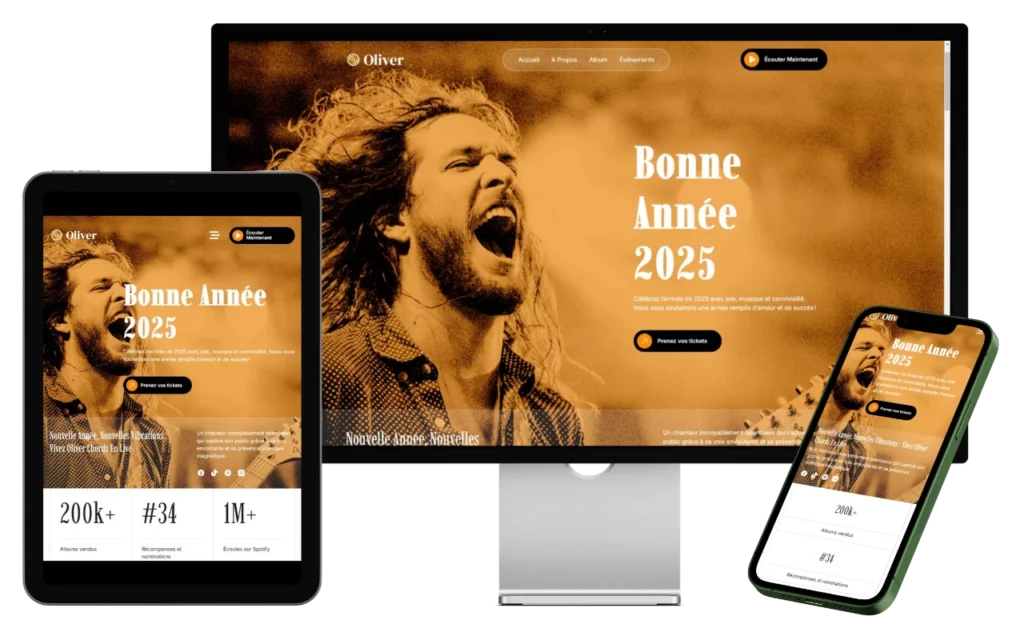 Musicien responsive